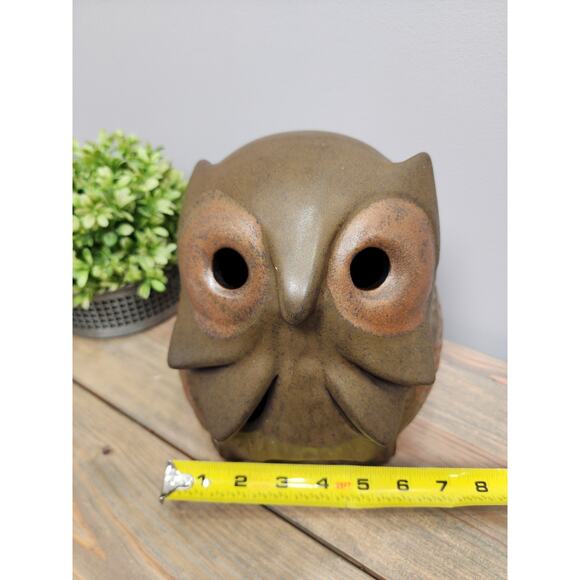 Stoneware Designs West Owl Ceramic Lantern Mid Century Modern SDW - Picture 8 of 8
